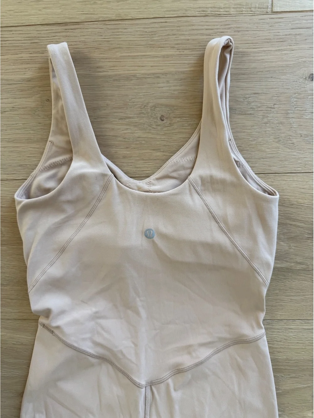 Lululemon Align Bodysuit 8” Contour Nude Size 4 One Piece Romper
